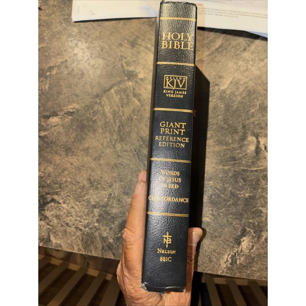 ✝️ Holy Bible King James Version Giant Print Reference Edition Nelson 881c 2003